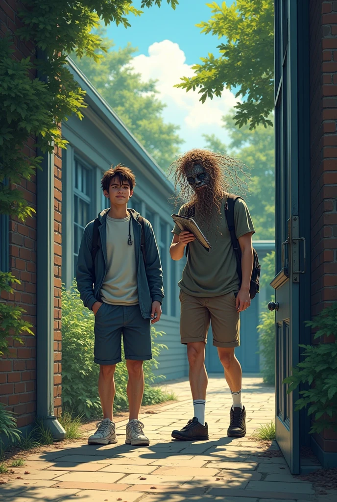 A person at school Gay man With a friend SCP 1008 Manga drawing and me from Japan Being about to enter the house Being about to give me