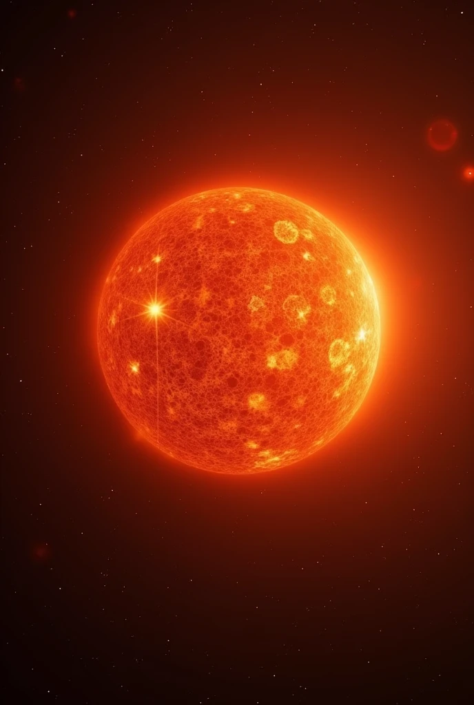 an image comparing the size of the sun and a gigantic red star