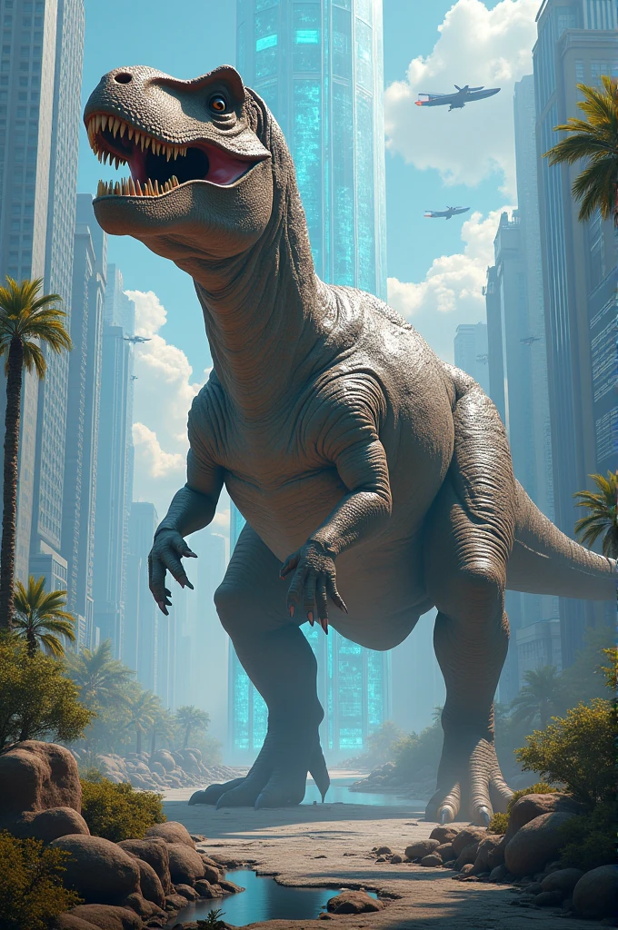 Dinosaur in the technological age 
