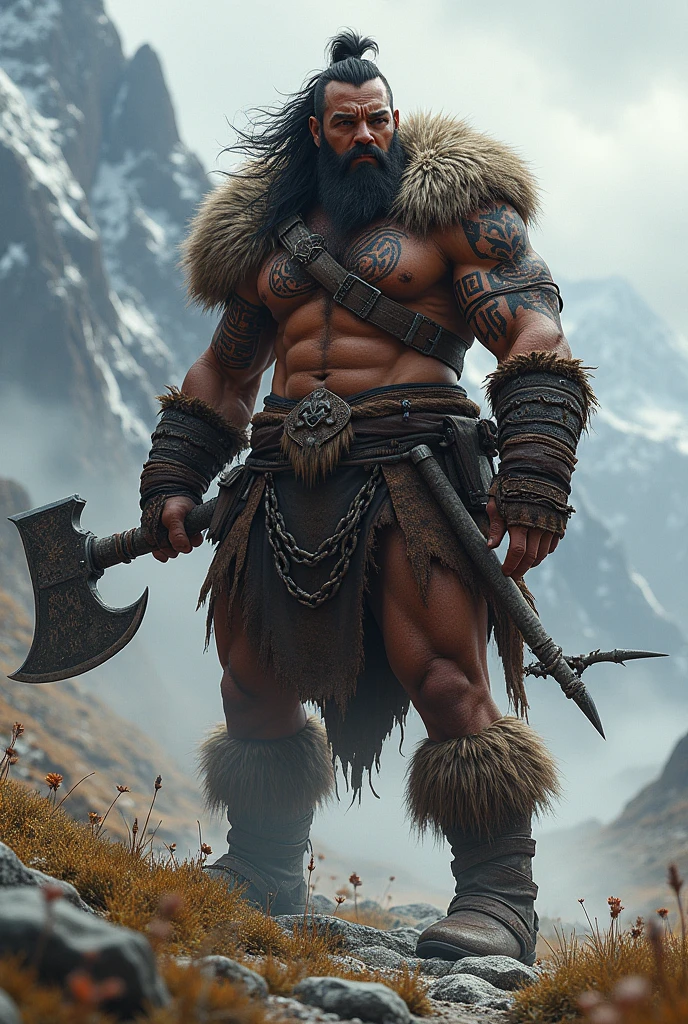 A Barbarian Warrior 
