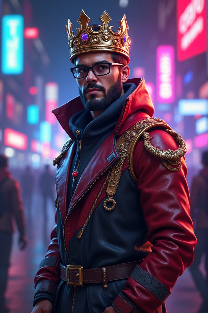 Create a profile picture with a big name "PROOFF SENSI" with details inspired by the free fire game. De preferência com uma 👑 encima do nome "PROOFF".