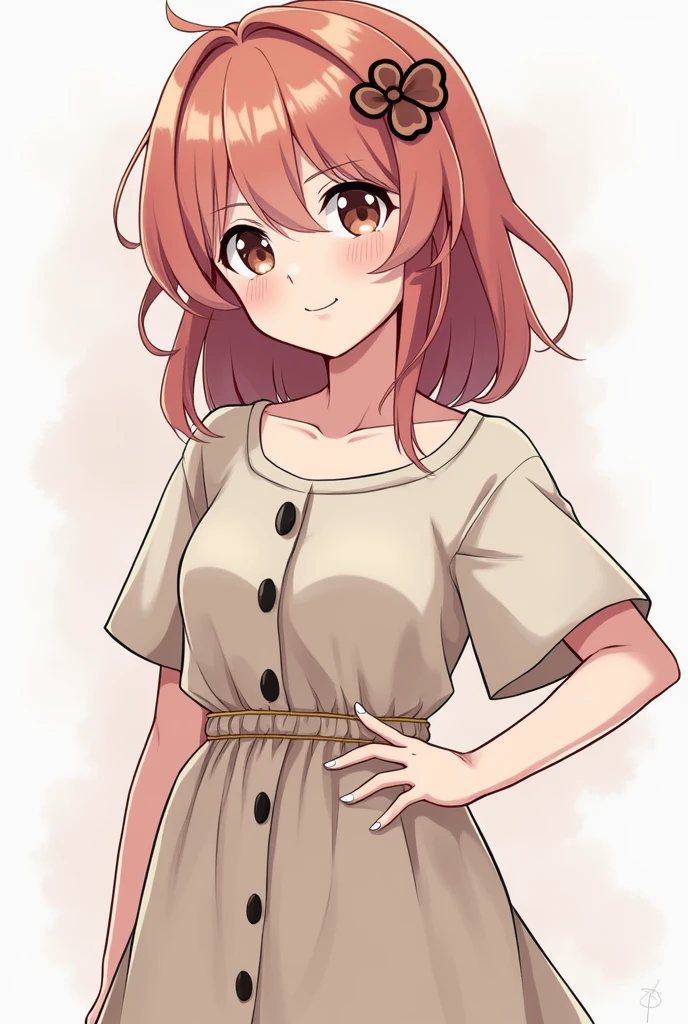Design a character to draw a sketch a girl and make it anime similar cottoncore make the art style more unique 