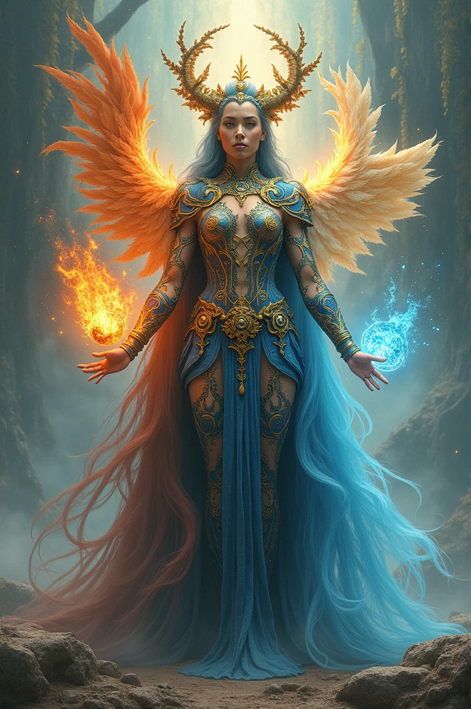 A costume of the 4 elements