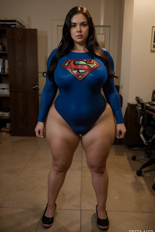bbw superheroine is stopped and paralyzed, full body, bbw mture, submissive and exhausted