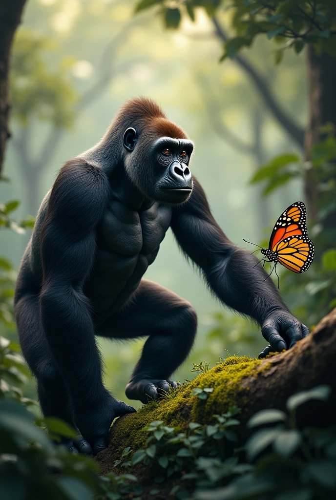 The gorilla and the butterfly