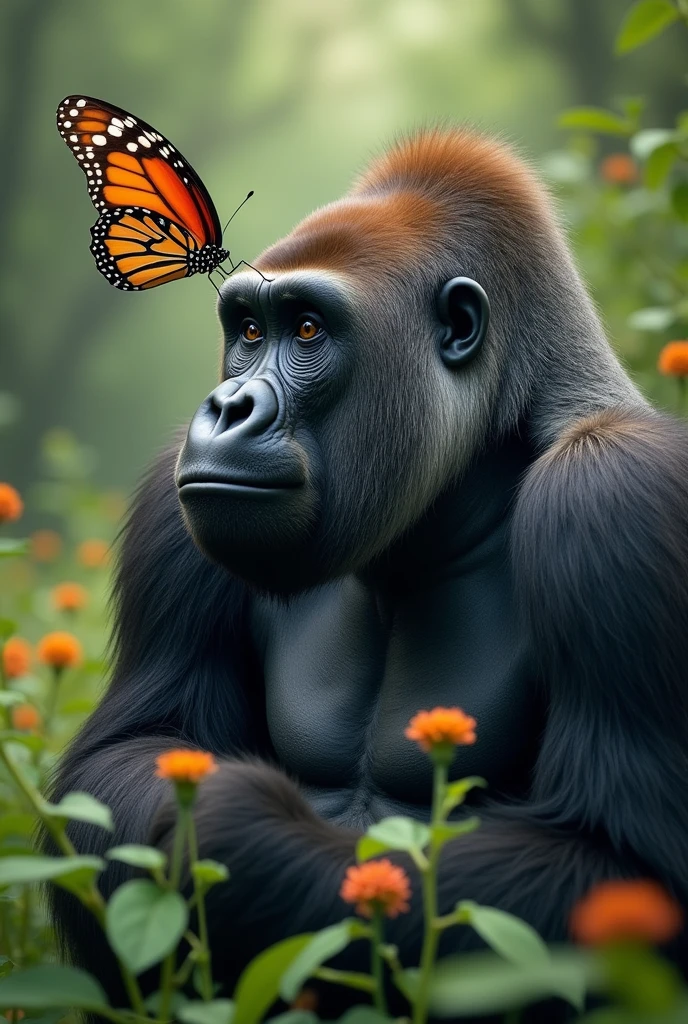 The gorilla and the butterfly