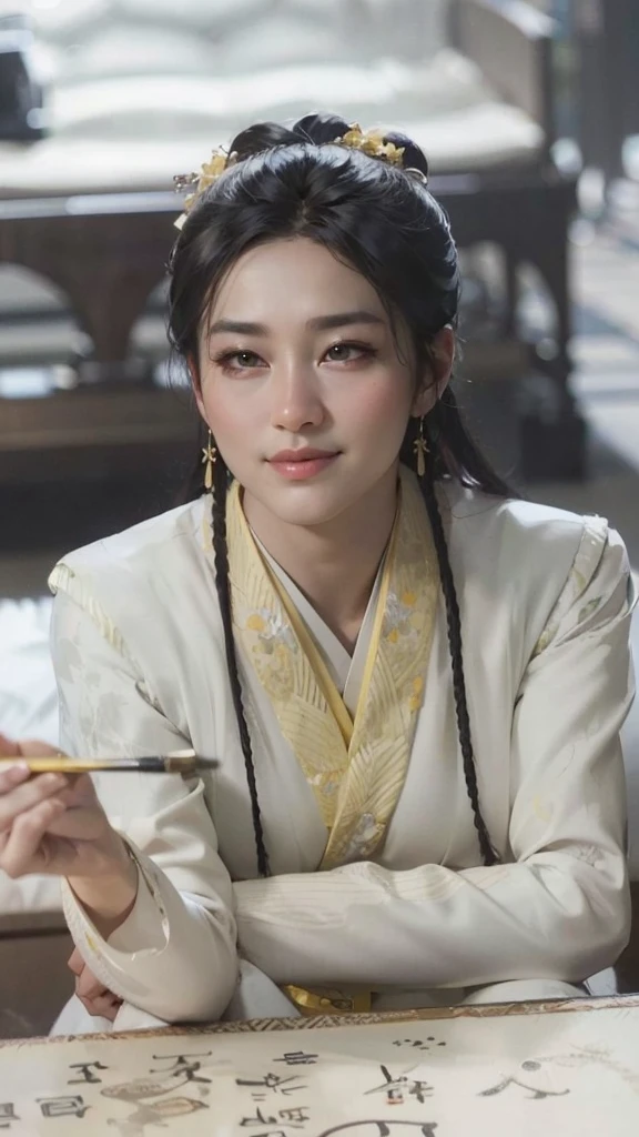 wuxia, Chinese clothes, hourglass figure, large breasts, big hips, masterpiece, best quality, ultra detailed, realistic