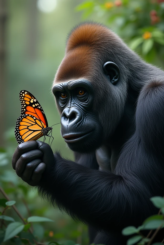 The gorilla and the butterfly