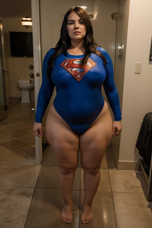 
bbw superheroine is stopped and paralyzed, full body, bbw mture, urinating