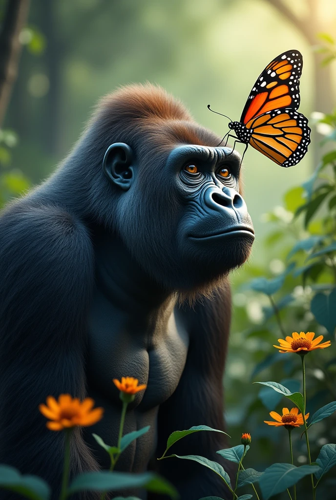 The gorilla and the butterfly