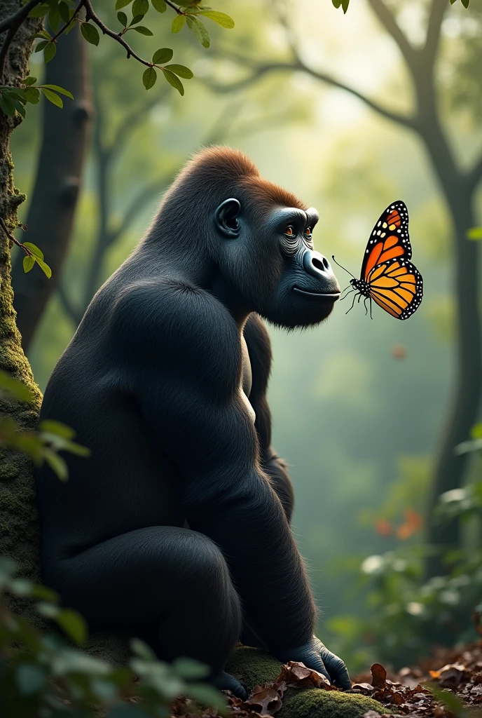 The gorilla and the butterfly
