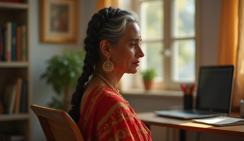 in luxerius office items sorrounded bright lighted modern indian office,Six 65 years old indian lady in full nude,red lipsstick,cornrowed braided hair,styled with 100000 liters hair oil,hairs like viscus oiled pulp,slick combed hair lines highly visible,{{{{{{NSFW}}}}},{{{{{Nudity}}}}},{{{{{{{{{{{Full Nude}}}}}}}}}}}}}}}}