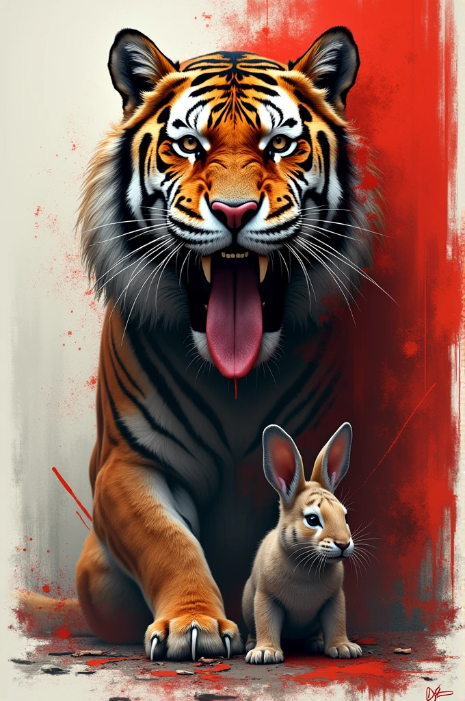 Posters against animal violence