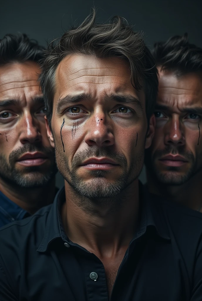 Gender equality poster 3:4 ratio
image of men with sad face dropping tears dropping from eyes and in background and a caption of Tears are not only for women men too...... #Let Equality Bloom