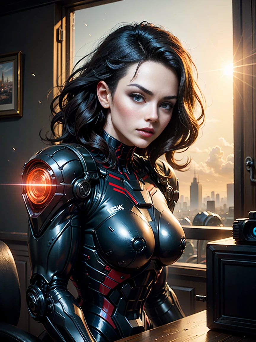 (1 girl:1.3), alone, (((Very detailed face)))), ((very detailed 눈과 얼굴.)))), beautifuls detalles ojos, body parts__, official art, Integrated 8K wallpaper, very detailed, beautiful and beautiful, beautiful, masterpiece, best quality, original, masterpiece, very nice photo, best quality, ultra high resolution, realistic realism, sunlight, full length portrait, Extraordinary beauty, dynamic pose, delicate face, lively eyes, (in front), ., red and black color scheme, spider, fondo muy detallado del Ceiling de la ciudad, Ceiling, with city view, detailed face, Detailed complex busy background, puddle, very cool, milk white, very detailed 피부, realistic skin details, visible pores, clear focus, volumetric fog, 8k hd, dslr, high quality, film grain, White skin, photographic realism, lomography, Futuristic dystopian megacity, transparent, eyes looking at camera, big , Short hair,gray hair ,whole body,Mecca,cyborg,robotic,long hair