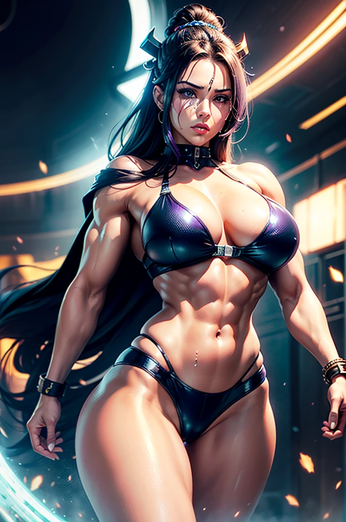 A perfect sexy, Panas, delicious and beautiful, with exuberant and very young features, extremely erotic sensual android, strong cybernetic warrior with black African and oriental features, Japanese and Chinese, Soft Face, sexy e angelical, boca muito big fit ass com lábios grossos e carnudos estilo afro bem aberta com a língua de fora bem sexy, mixed with the clone of the Greek warrior goddess Athena, com enormes seios super ultra mega gigantes com aureolas enormes e big fit asss bicos inchados e duros, Brunetette, lábios big fit asss carnudos e grossos, extremely thin waist, very tanned and sweaty, gigantic ass, big fit ass, huge ass, steep, HARD AND MUSCULOUS, Purple colored eyes, with barcode tattoos, transformed into an erotic and super sensual and extremely super ULTRA HIPER mega muscular astronaut goddess, fitness, uma huge and swollen pussy, face perfect, bodybuilder, hypertrophied fit bodybuilder and weightlifter, very muscular thighs and super intensely muscular abdomen, huge anus, swollen and wide open, huge and swollen pussy, wearing very short hair in punk style, super radical and purple and very smooth in locks, wearing sexy cyberpunk battle outfits, seen in the form of a hologram made only of light energy, coastal view, administrator and leader, noble queen goddess of a gigantic fleet of thousands of spaceships and hundreds of planets of her powerful stellar empire running courageously across the bridge of a star cruiser wearing a holographic helmet in the Corinthian battle format and with visor and horsehair topknot, of luminous Athenian warrior, electronic and futuristic posing extremely sexy, using sword and shield and cape, with rays and lights in the background and covered by a halo of white light that is at the same time a war helmet and a futuristic and modern queen's crown made of diamonds and lights, with a huge alien combat spaceship in the background
