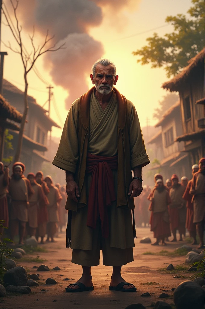 Chingu felt that his son had not harmed him but the village was also in trouble.