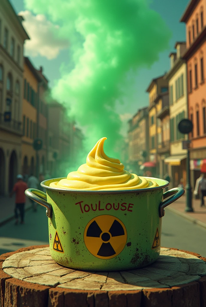 A pot of Toulouse nuclear mayonnaise