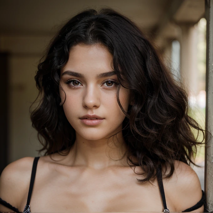 A 22 year old woman, with black, curly hair, model,
ultra quality expressive eyes,perfect hands
Perfect face,