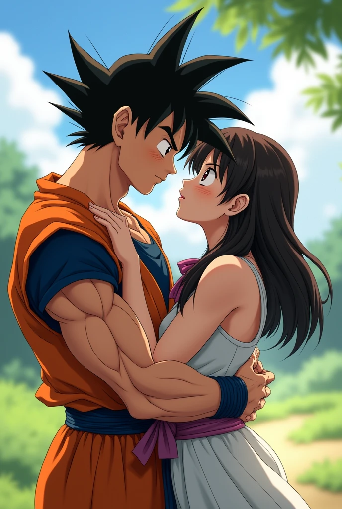 Make goku kissing sakuna