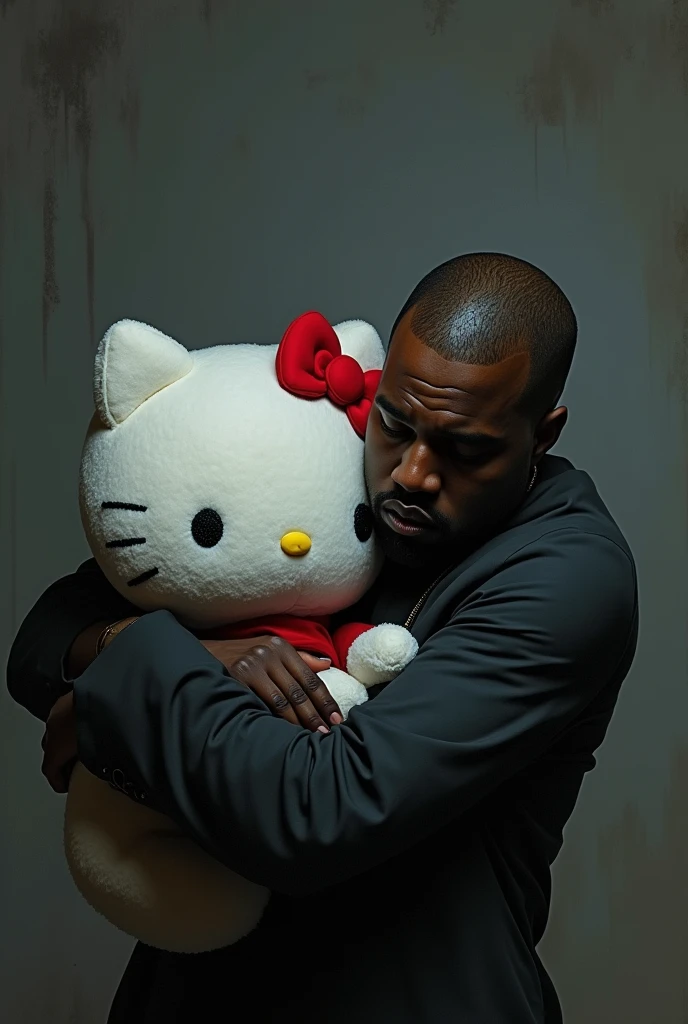 Kanye West Emo Hugging A Hello Kitty