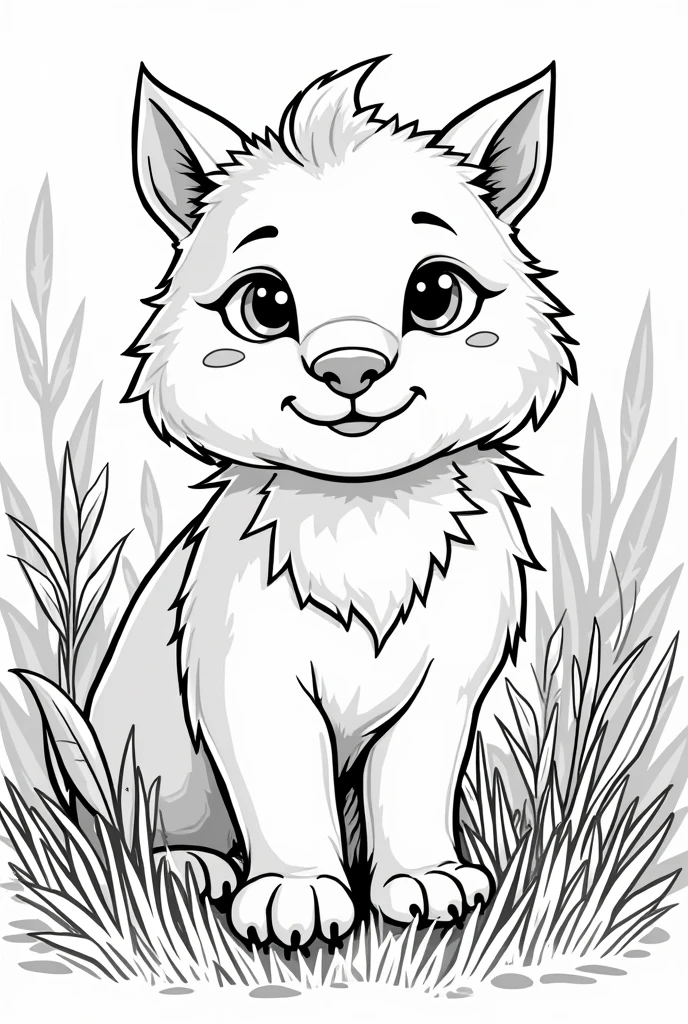 create a coloring book for kids without any color images