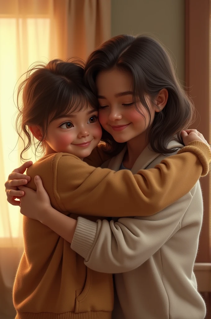 To hug