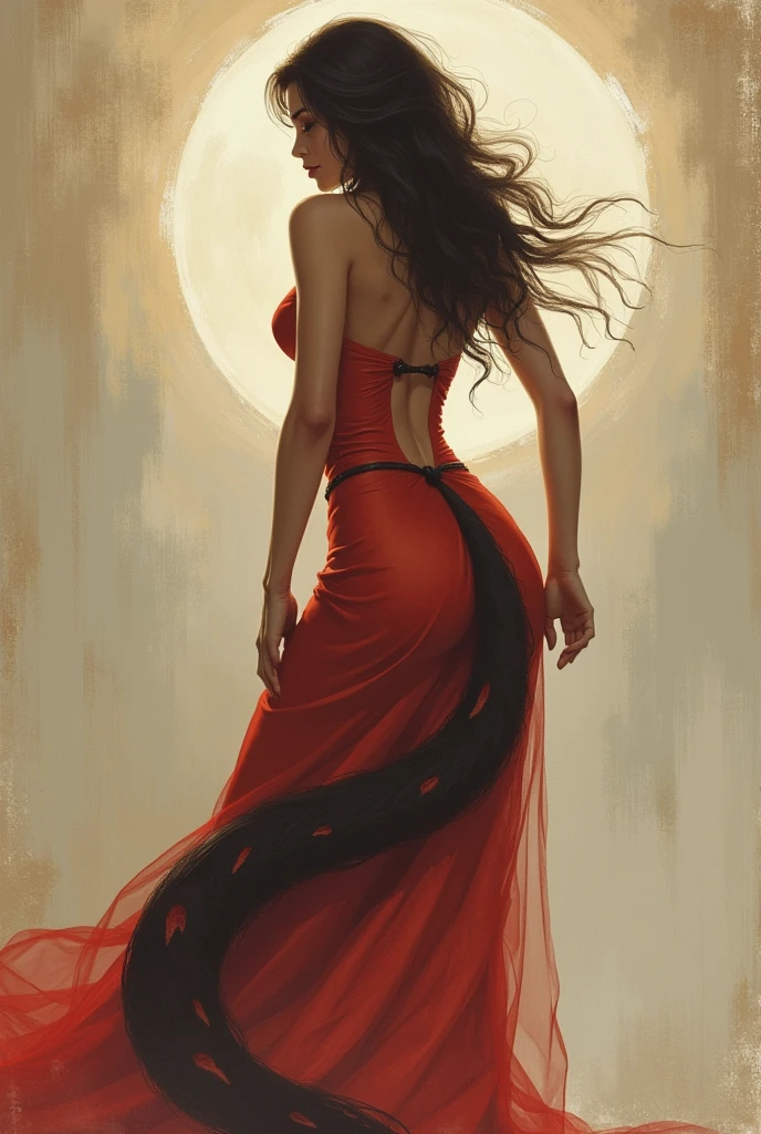 big-tailed woman