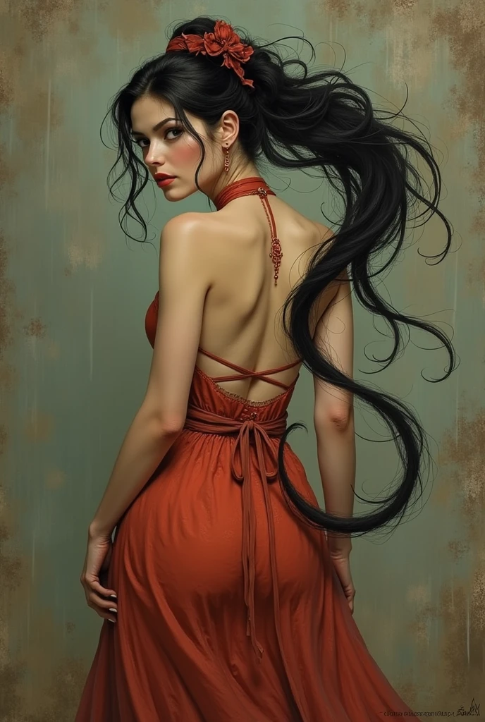 big-tailed woman
