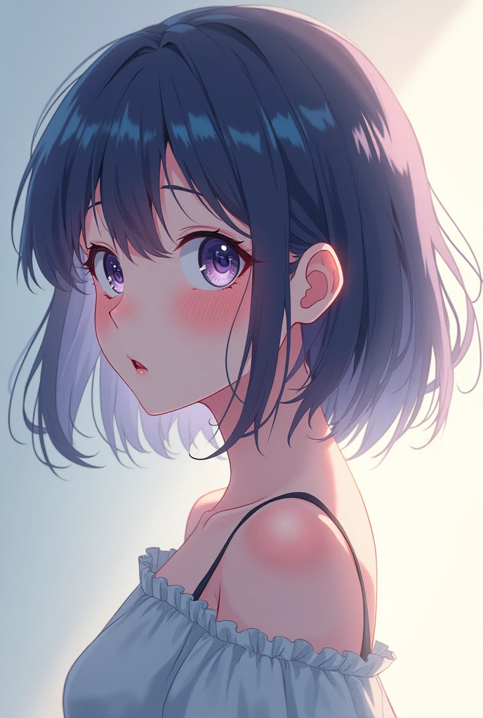 Anime girl sideways