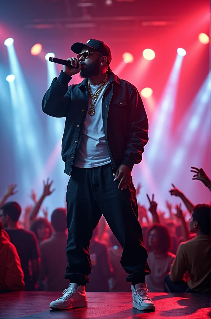 a rapper singing 

