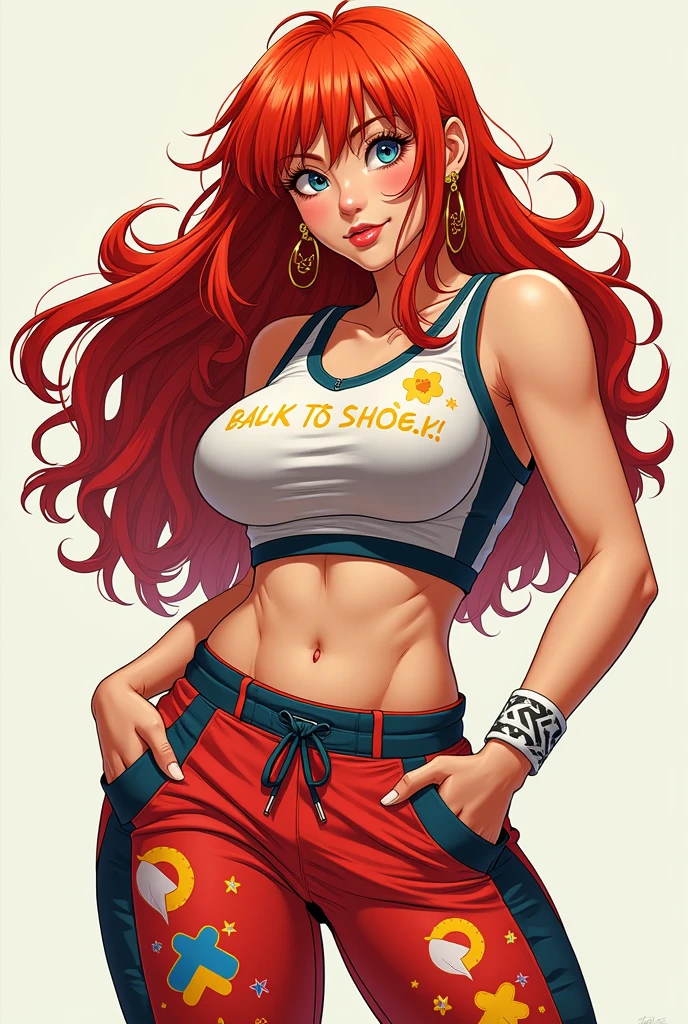 Hot ghost biker with red curly hair