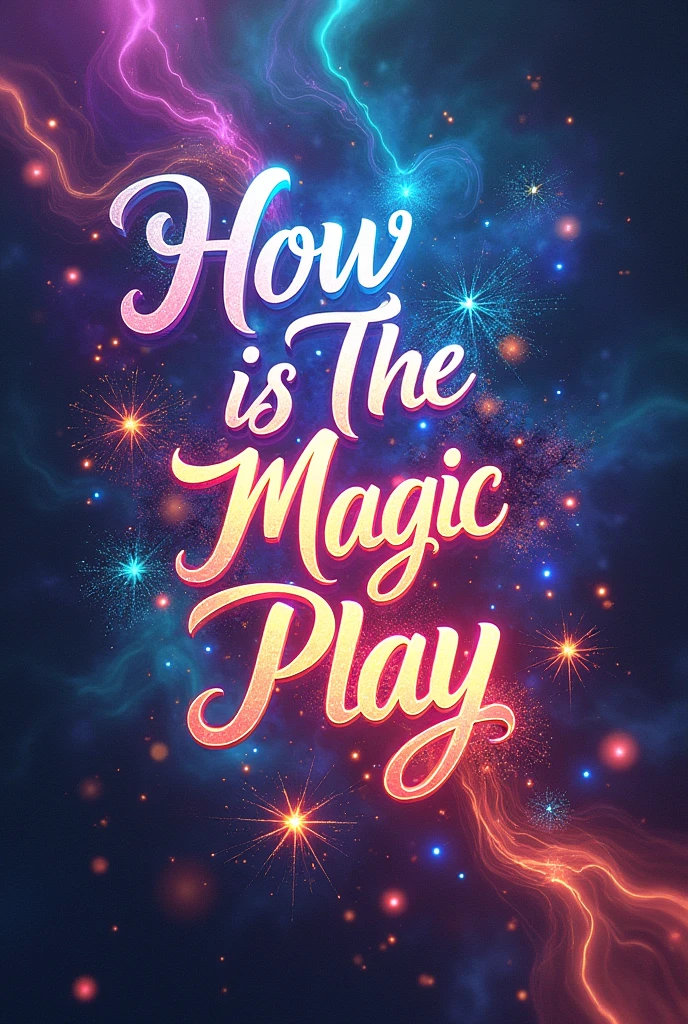 An image that says HOW IS THE MAGIC PLAY WITH A colorful background