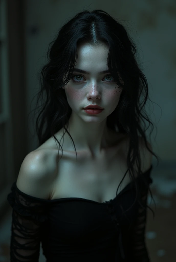 20 year old gothic girl pale skin completely naked 