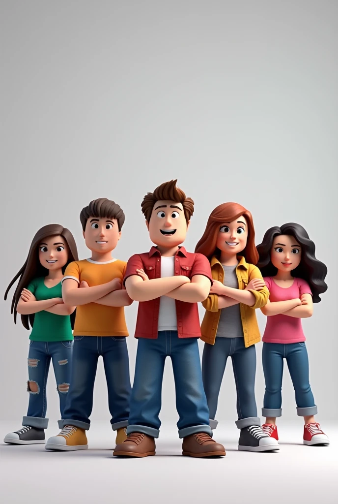 6 characters with crossed arms from roblox