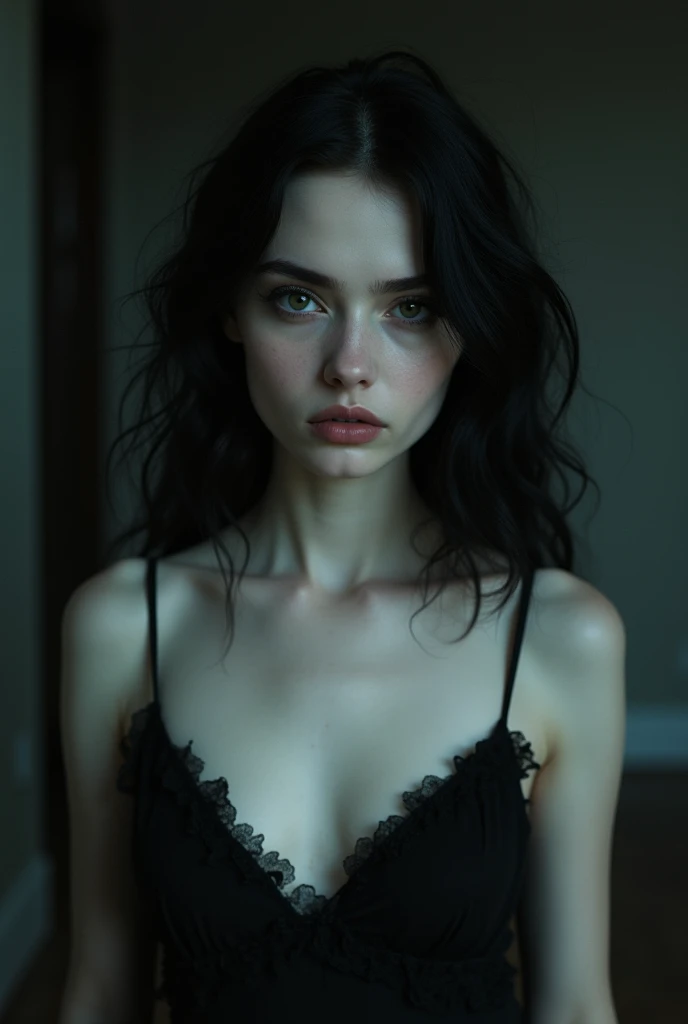 20 year old gothic girl pale skin completely naked