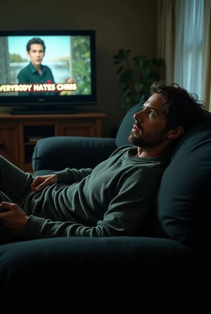 Dean WINCHESTER WATCHING PRIME VIDEO Dean EVERYONE HATES CHRIS, TELEVISION BIG BLACK SOFA