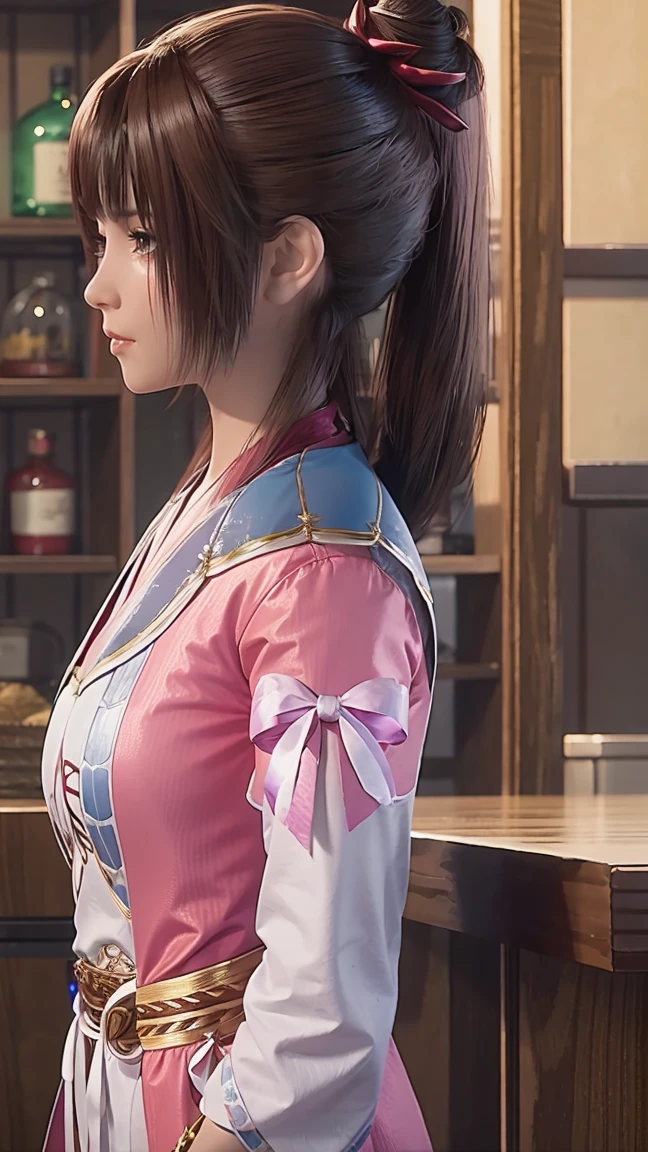 woman at bar