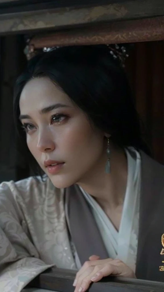 wuxia, Chinese clothes, hourglass figure, large breasts, big hips, masterpiece, best quality, ultra detailed, realistic