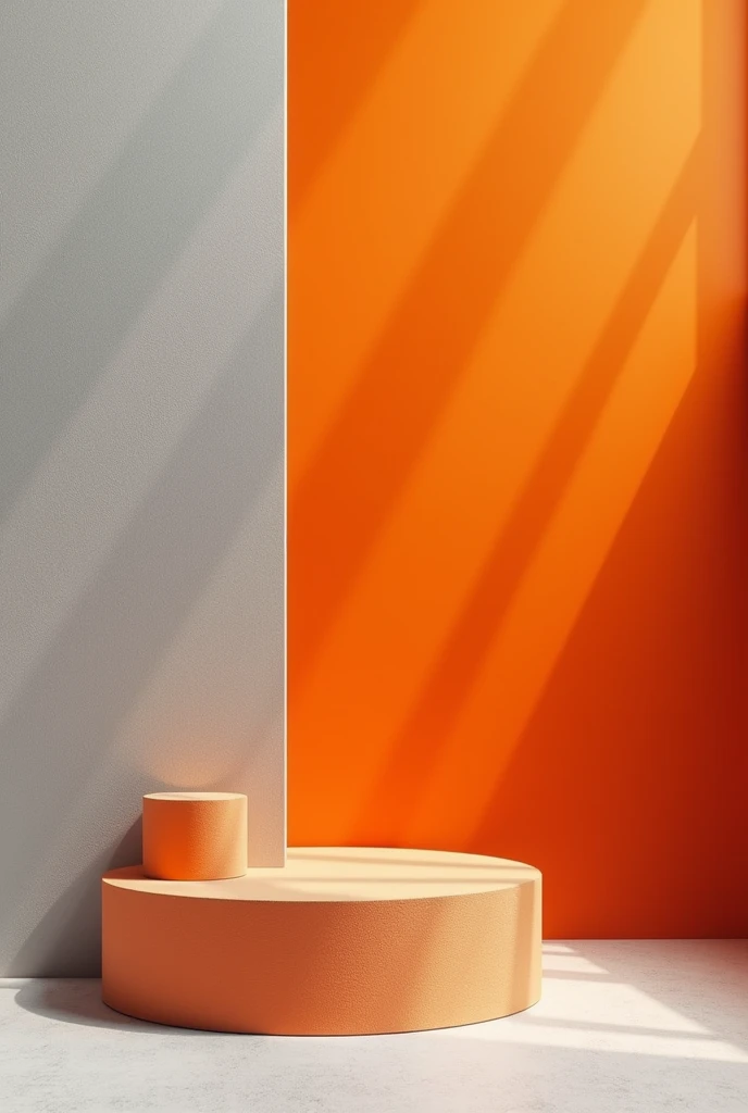 Feed Posting for a STEEL Store. The image needs to be half orange and half light gray. (like zinc for example) and in a creative way without any text just the image 