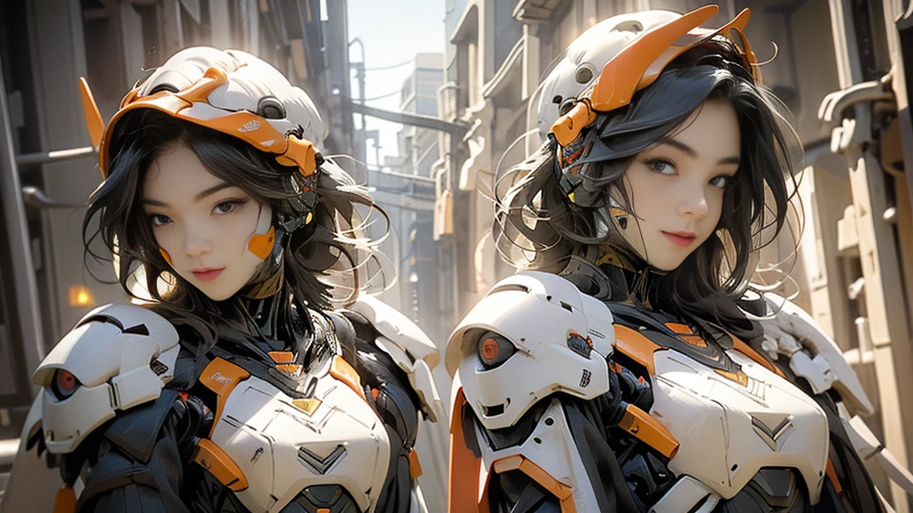 (masterpiece), (best quality), high resolution, 4K, girl, perfectbody, exoskeleton, mecha armor, mechagirl001, anchemixmecha, super detailed armor, red armor, head gear