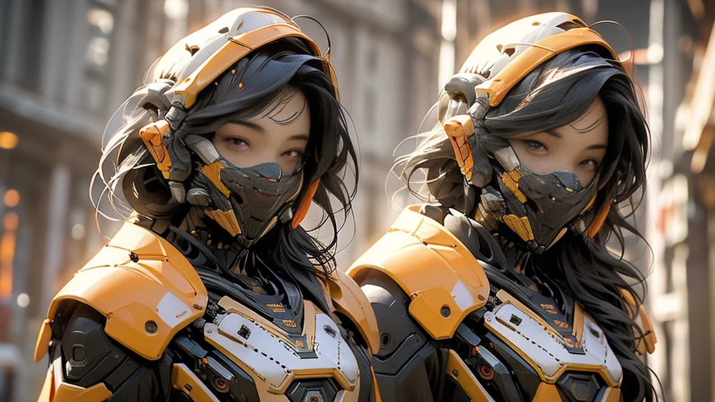 (masterpiece), (best quality), high resolution, 4K, girl, perfectbody, exoskeleton, mecha armor, mechagirl001, anchemixmecha, super detailed armor, red armor, head gear