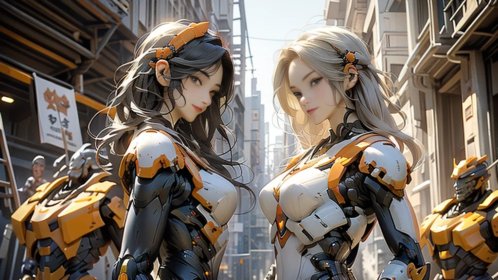 (masterpiece), (best quality), high resolution, 4K, girl, perfectbody, exoskeleton, mecha armor, mechagirl001, anchemixmecha, super detailed armor, red armor, head gear