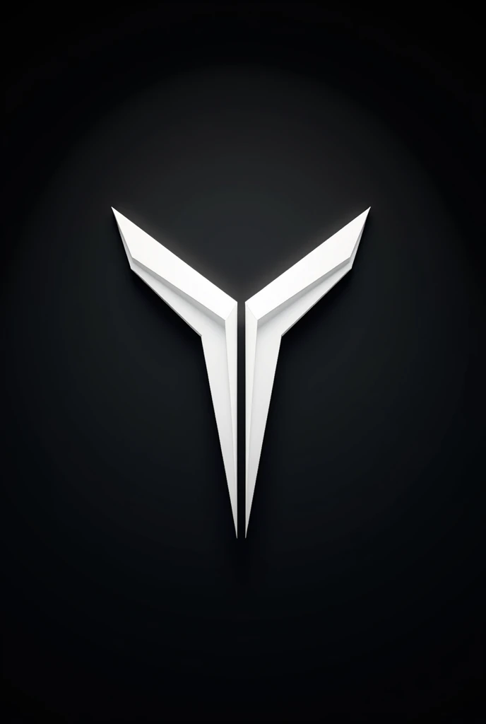 PM logo with sharp edge in white colour and serious 


