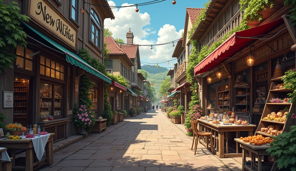 Newly Hills Market: A local market with shops selling handmade goods, a bakery famous for its sweets, and an antique store that features peculiar and possibly cursed items.