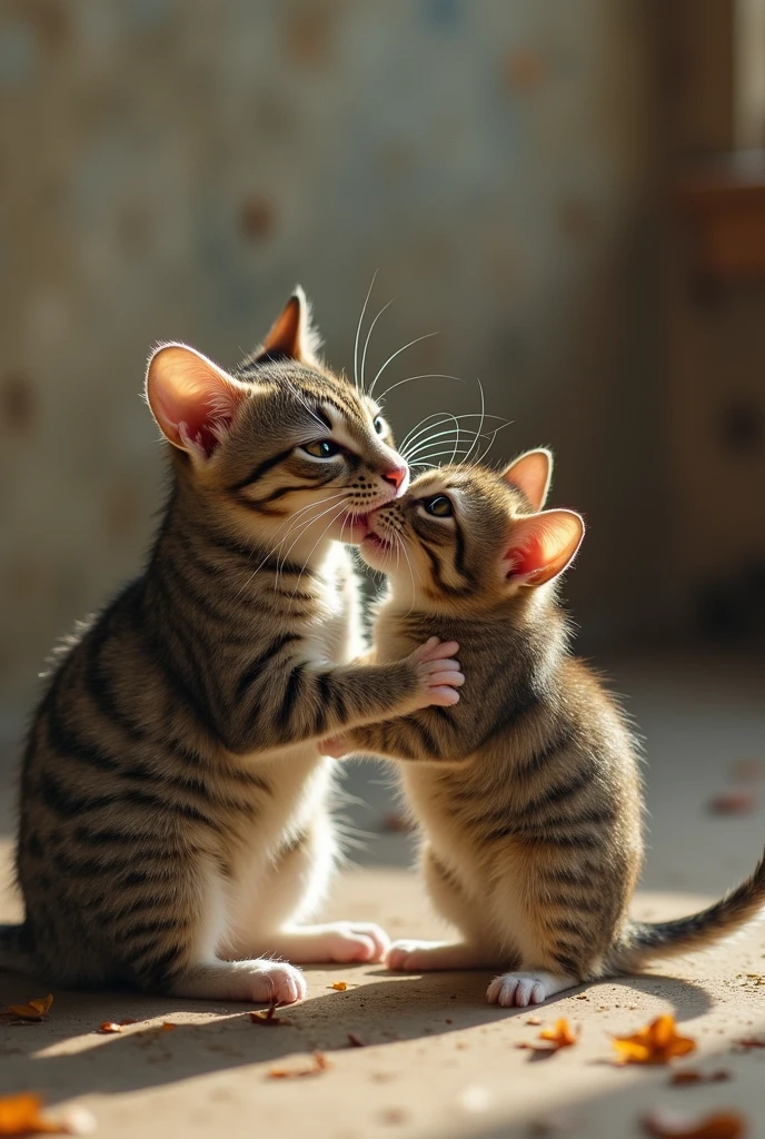 Strong mouse beating weak cat
