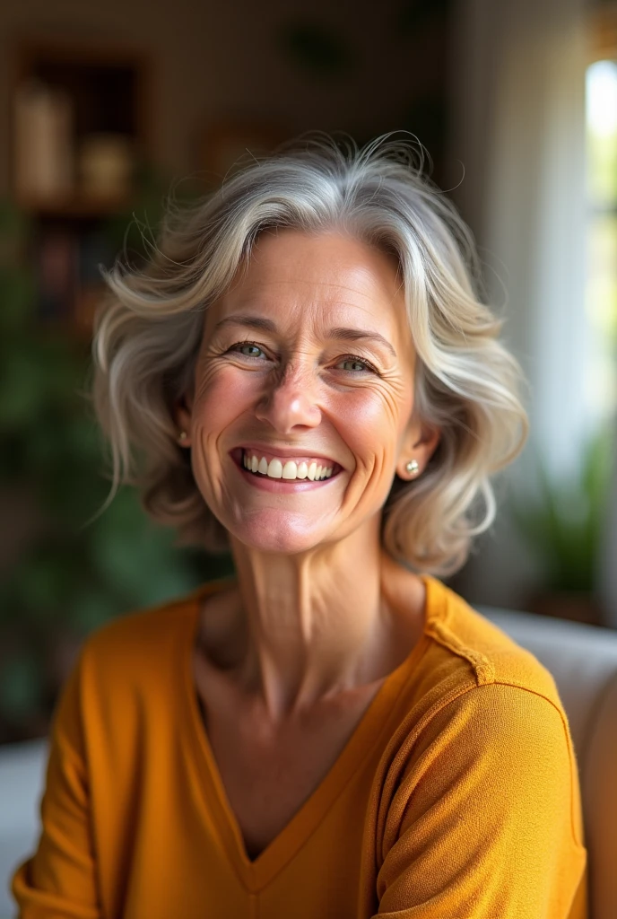 A woman living a happy life
