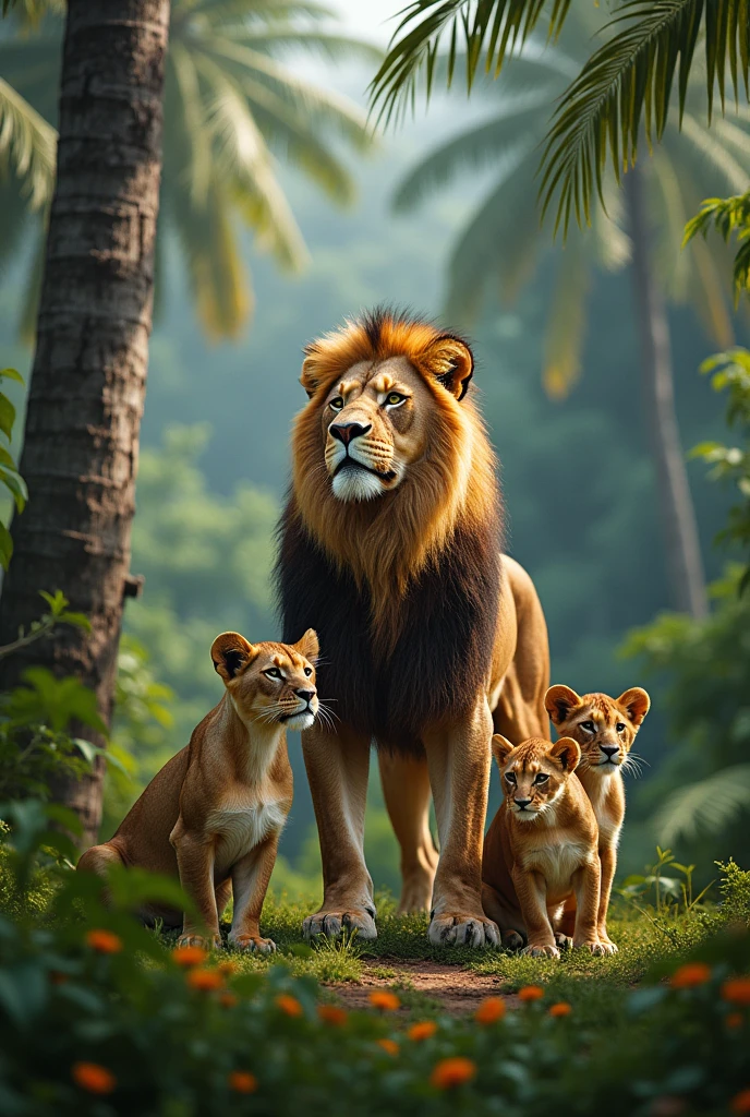 Incredible and beautiful image of lions from Caracas 
