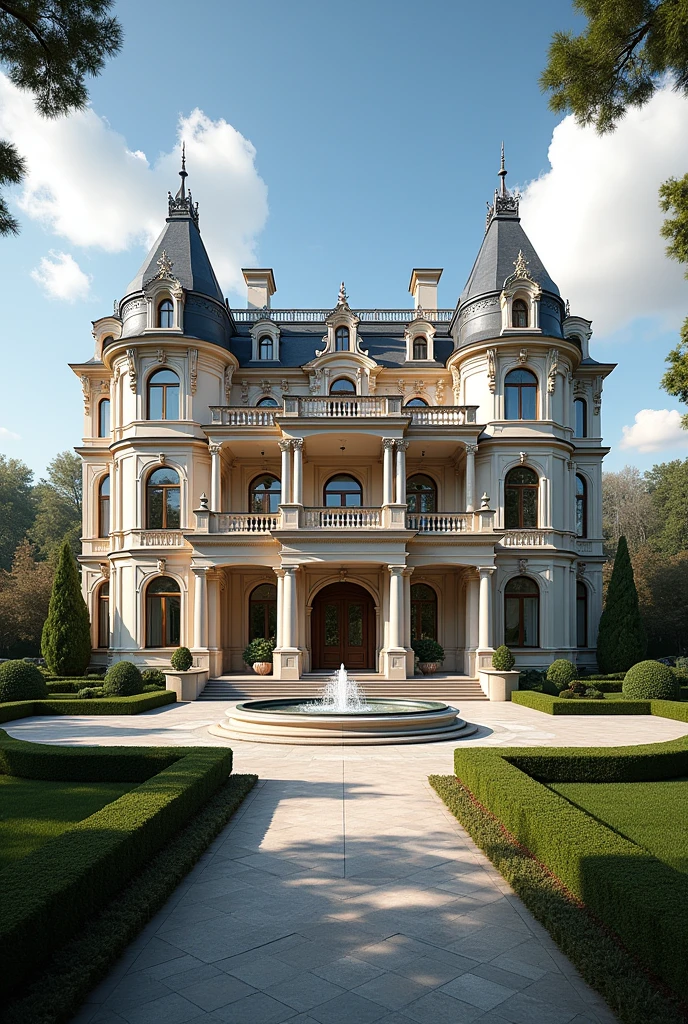 Make an 115 yards fancy house design
