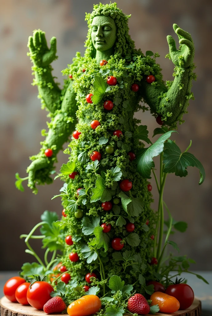 a god made of salad